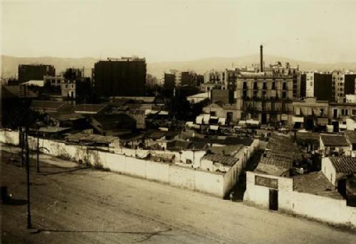 Avinguda Mistral, cruce del Paral·lel con Vilamarí, 1929
